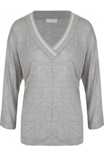 Топ из вискозы с V-образным вырезом Escada Sport