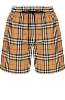 Хлопковые мини-шорты с эластичным поясом Burberry