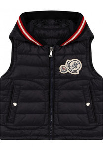 Пуховой жилет с капюшоном Moncler Enfant