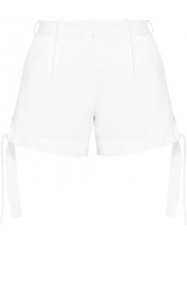Однотонные хлопковые мини-шорты Moncler