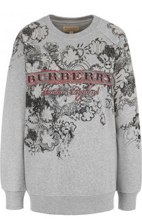 Хлопковый свитшот с круглым вырезом Burberry