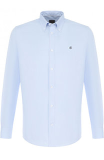 Хлопковая рубашка с воротником button down Bogner