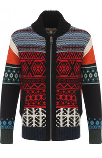 Кардиган из смеси шерсти и кашемира на молнии Burberry