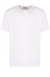 Хлопковая футболка с круглым вырезом Acne Studios