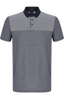 Хлопковое поло с короткими рукавами BOSS