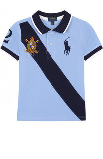 Хлопковое поло с контрастной отделкой Polo Ralph Lauren