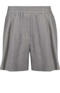 Однотонные мини-шорты из смеси льна и вискозы Escada Sport