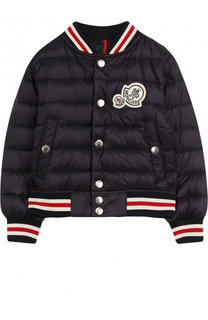 Пуховая куртка-бомбер Moncler Enfant