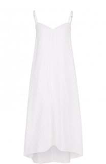 Однотонное хлопковое платье свободного кроя Escada Sport