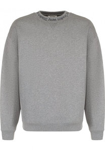 Хлопковый свитшот с логотипом бренда Acne Studios
