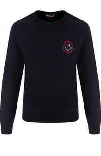 Хлопковый свитшот с аппликацией Moncler