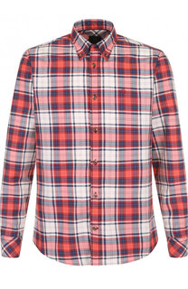 Хлопковая рубашка с воротником button down Bogner