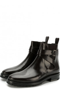 Кожаные челси с ремешками Lanvin