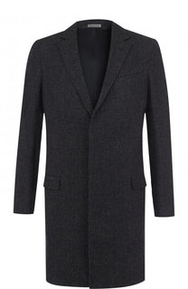 Однобортное шерстяное пальто Lanvin