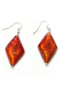 Серьги "Ромб" Divetro