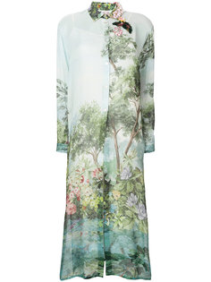 printed maxi shirt dress Antonio Marras