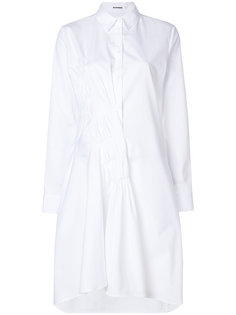 ruched front shirt dress Jil Sander