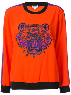 толстовка Tiger в стиле колор-блок Kenzo