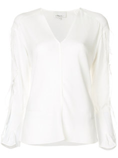 блузка с кружевом и оборками 3.1 Phillip Lim