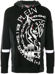 logo print hoodie Plein Sport