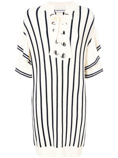 layered striped knit dress Self-Portrait