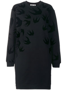 swallow print sweatshirt dress McQ Alexander McQueen