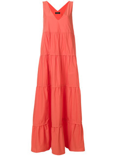 v-neck flared maxi dress Twin-Set