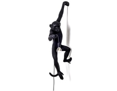 Настенный светильник "The Monkey Lamp Black Hanging" Seletti
