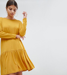 Платье с заниженной талией Boohoo - Желтый