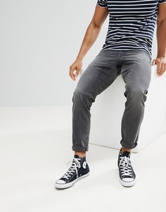 Черные выбеленные узкие джинсы ASOS - Черный