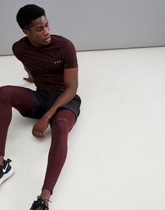 Бордовые спортивные леггинсы ASOS 4505 - Красный