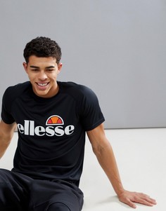 Черная сетчатая футболка ellesse Sport - Черный