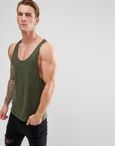 Зеленая майка-борцовка ASOS DESIGN - Зеленый