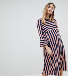 Платье миди в полоску ASOS Maternity - Мульти