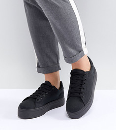 Кроссовки для широкой стопы на шнуровке ASOS DESIGN Day Light - Черный