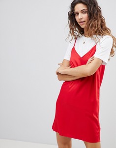 Платье-комбинация миди ASOS - Красный