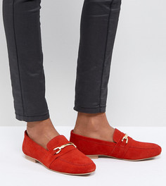 Кожаные лоферы ASOS MOVEMENT - Красный