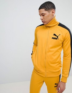 Желтая спортивная куртка в винтажном стиле Puma T7 57498548 - Желтый