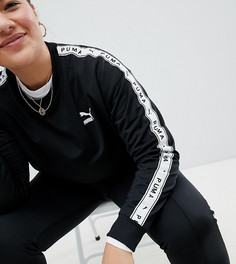 Черный свитшот с полосами на рукавах Puma эксклюзивно для ASOS Plus - Черный