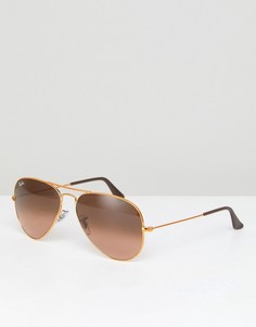 Солнцезащитные очки-авиаторы Ray-Ban 0RB3025 - Золотой