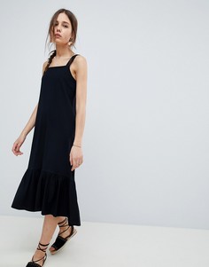 Летнее платье миди ASOS DESIGN - Черный