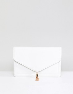 Клатч из полиуретана с кисточкой ASOS - Белый
