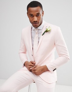 Розовый приталенный пиджак Jack &amp; Jones Premium - Розовый