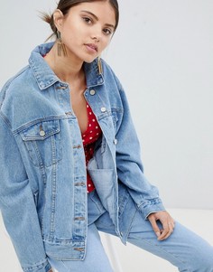 Джинсовая oversize-куртка Missguided - Синий