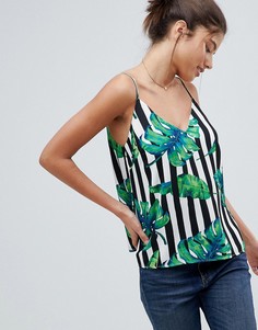 Топ на бретельках с принтом в полоску ASOS DESIGN - Мульти