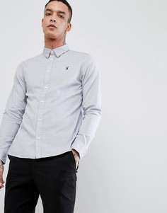 Поплиновая рубашка с длинными рукавами AllSaints - Серый