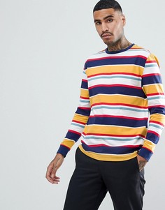 Свободный лонгслив в полоску ASOS DESIGN - Мульти