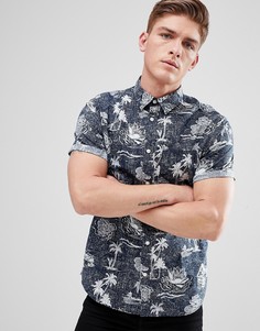 Рубашка с короткими рукавами и принтом Jack &amp; Jones Originals - Темно-синий