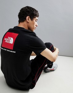 Черная футболка с принтом на спине The North Face - Черный