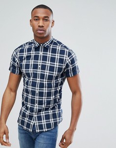 Рубашка в клетку с короткими рукавами Jack &amp; Jones Originals - Темно-синий